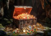 Glowing Orange Treasure Chest Bounty